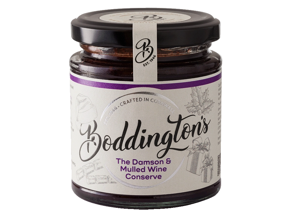 227g Jar of Boddington's Damson & Mulled Wine Conserve