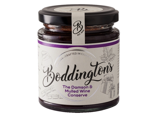 227g Jar of Boddington's Damson & Mulled Wine Conserve