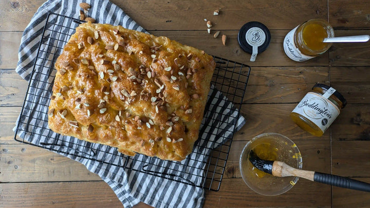 Easy Apricot & Almond Focaccia with Boddington’s Apricot Conserve