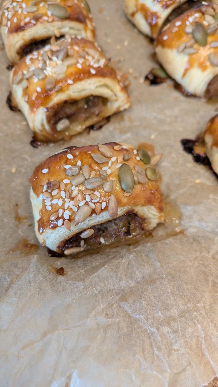 Pork and Apple Sausage Rolls with Boddington’s Apple Chutney