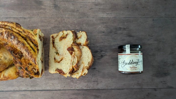 Tomato Chutney and Cheese Twisted Loaf