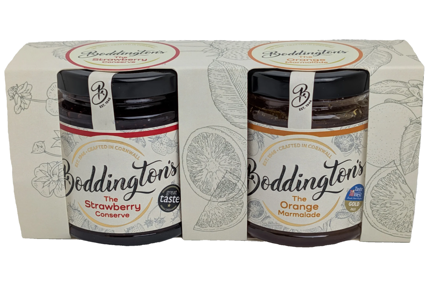 Breakfast Favourites Duo (Strawberry & Marmalade) Gift Box