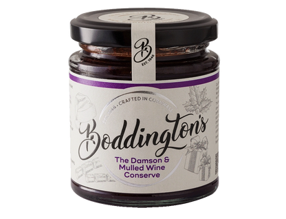 227g Jar of Boddington's Damson & Mulled Wine Conserve