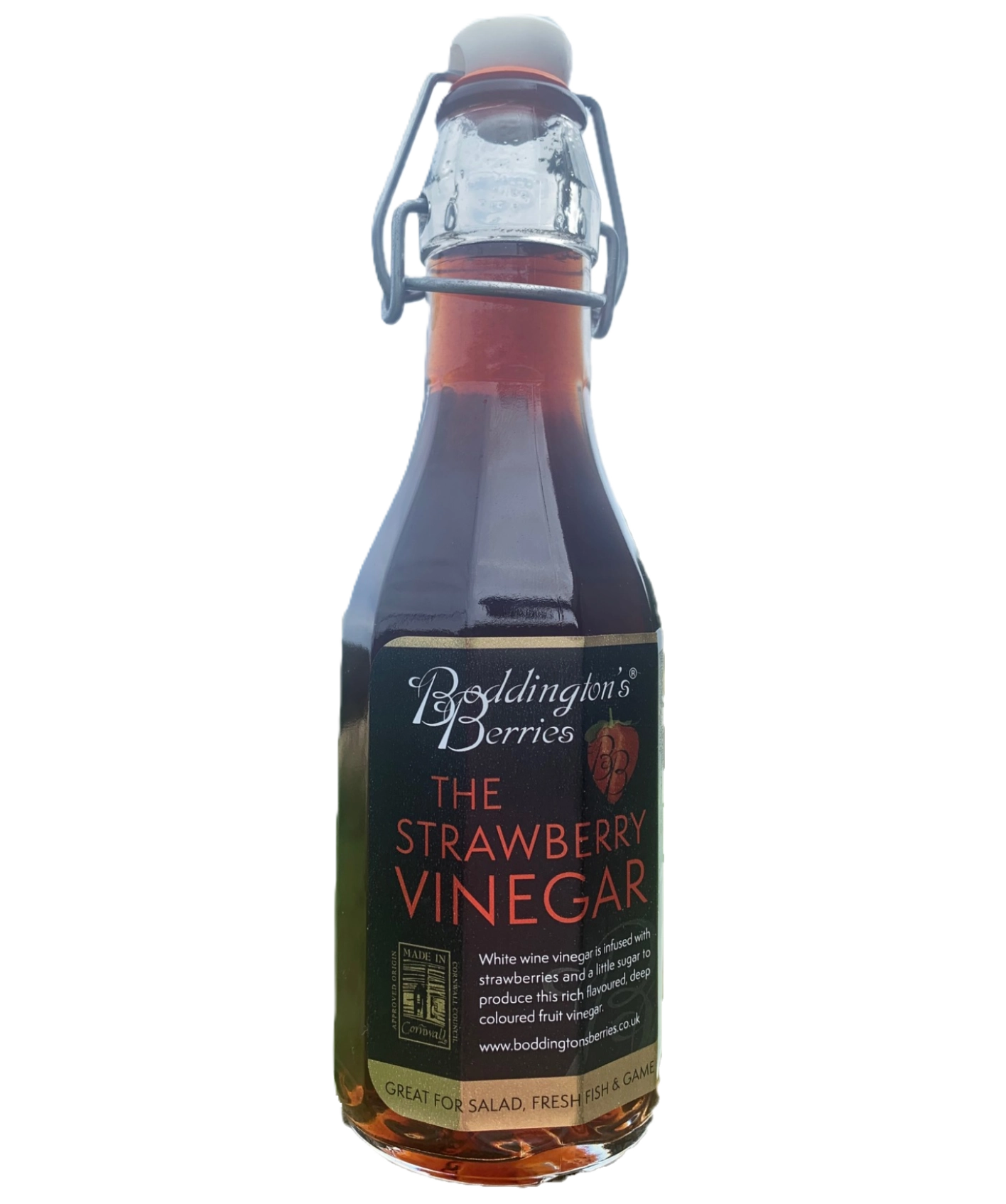Boddington's Berries Strawberry Vinegar 250ml Bottle