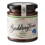 Boddington's Apple Chutney 227g glass jar product image with no background.