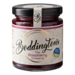 Boddington's Raspberry Conserve 227g glass jar product image with no background.