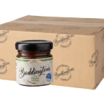 Boddington's Apple Chutney 48g glass jar product image with box in the background.