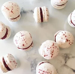 Raspberry Almond Macaroons