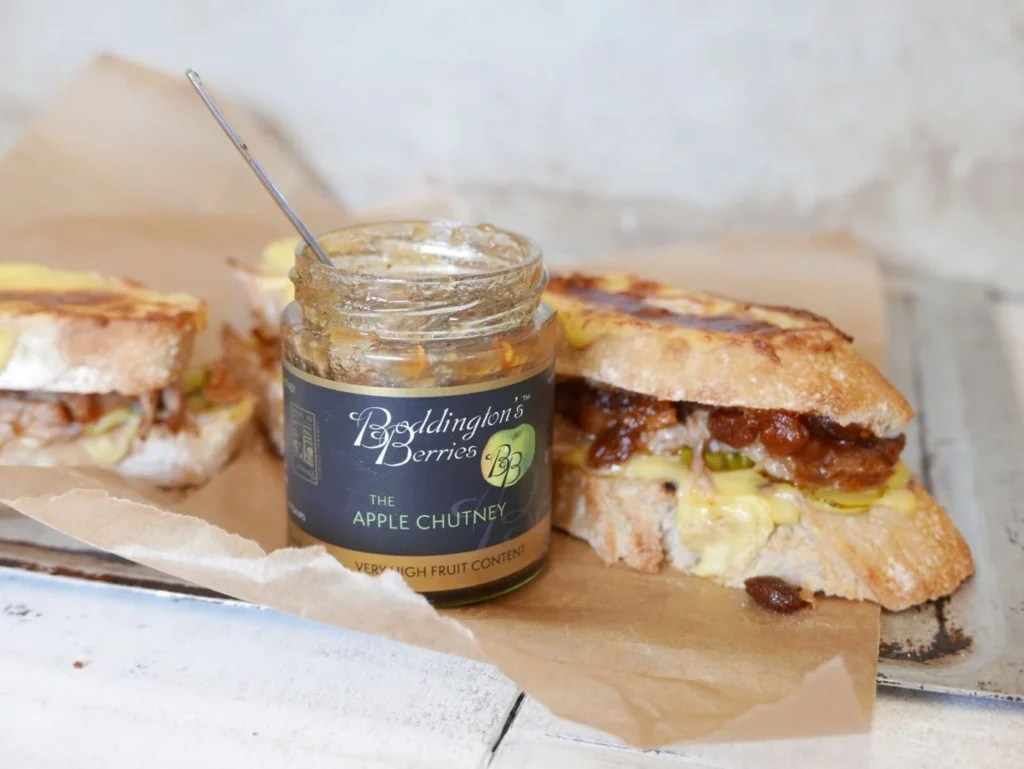 Pork and Apple Chutney Grilled Cheese